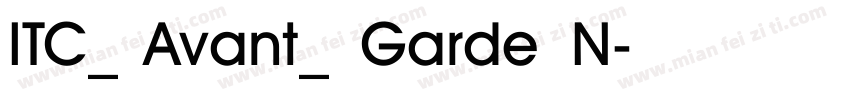 ITC_ Avant_ Garde N字体转换